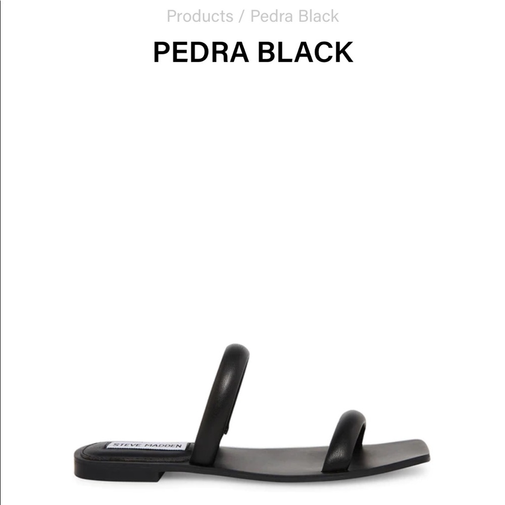 NIB Predra Black Steve Madden Sandals 9.5